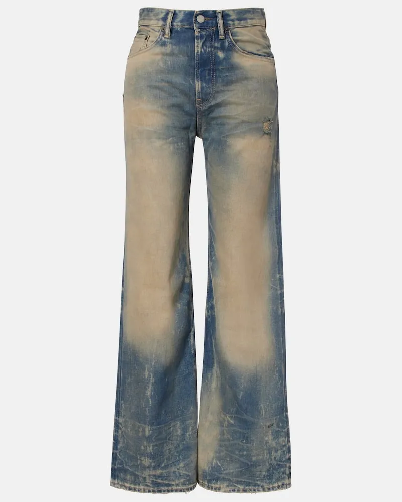 Acne Studios High-Rise Wide-Leg Jeans 2021 Blau