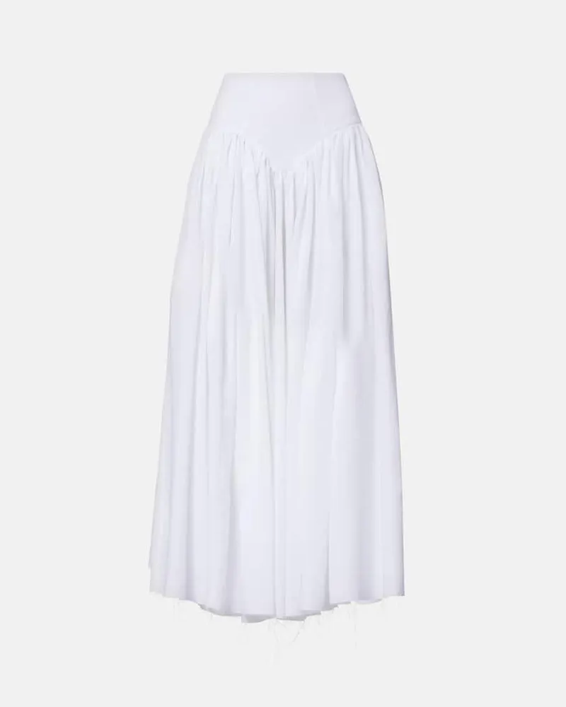 Gabriela Hearst Maxirock Juniper aus Leinen Weiß