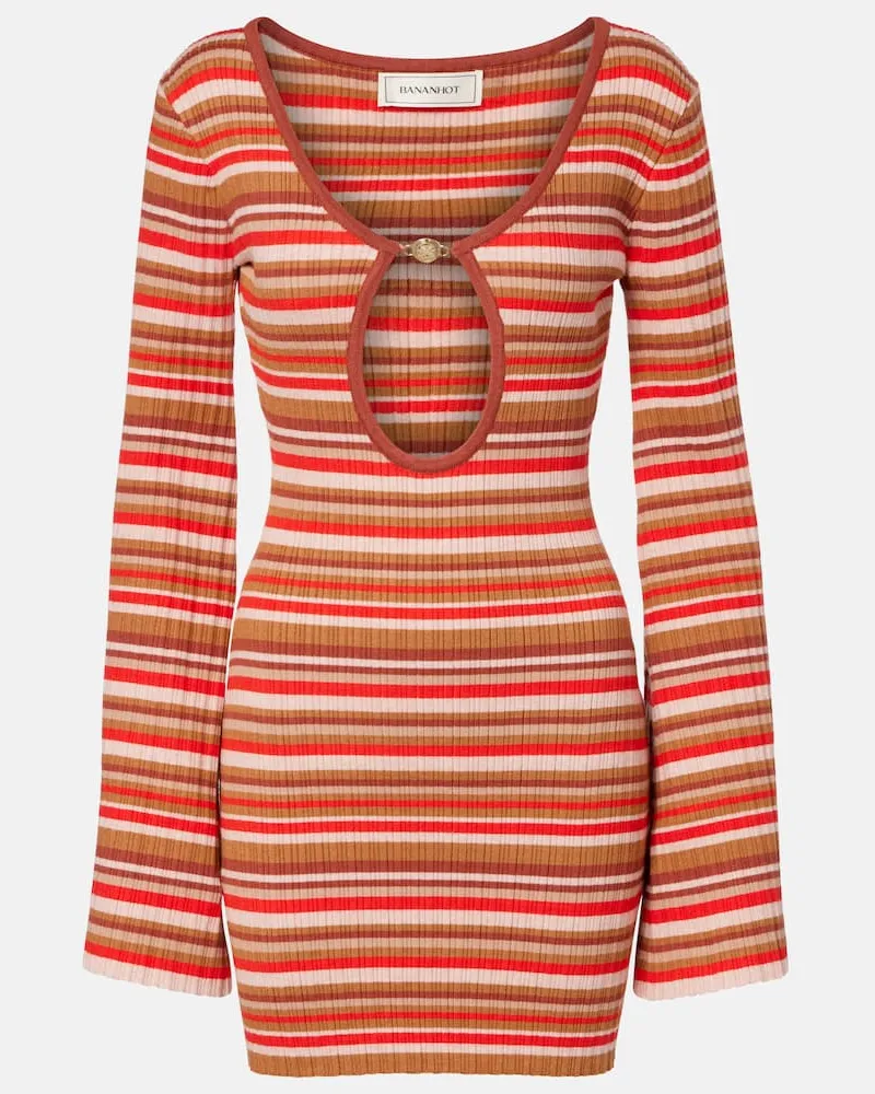 BANANHOT Minikleid Rey aus Rippstrick Multicolor