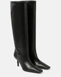 Acne Studios Stiefel aus Leder Schwarz