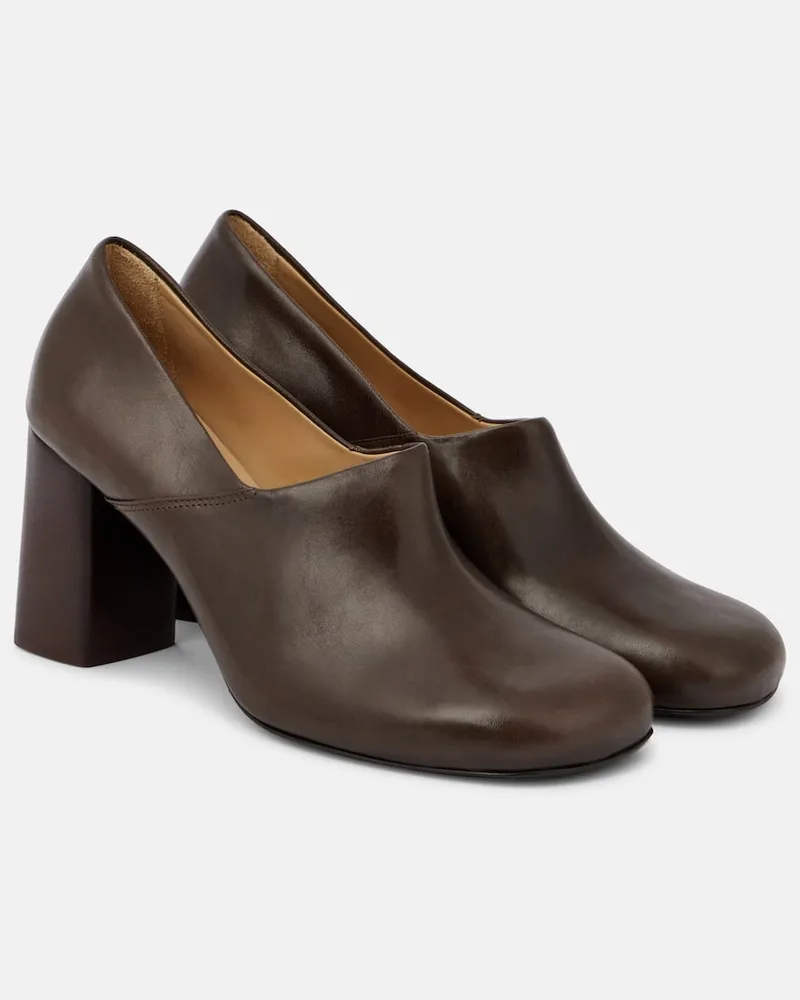 Christophe Lemaire Pumps Anatomic 80 aus Leder Braun