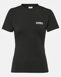 VETEMENTS T-Shirt aus Jersey Schwarz