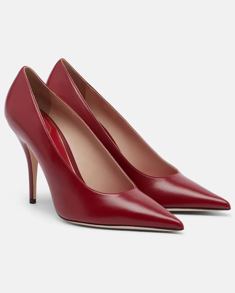 Valentino Garavani Pumps Cuttie aus Leder Rot