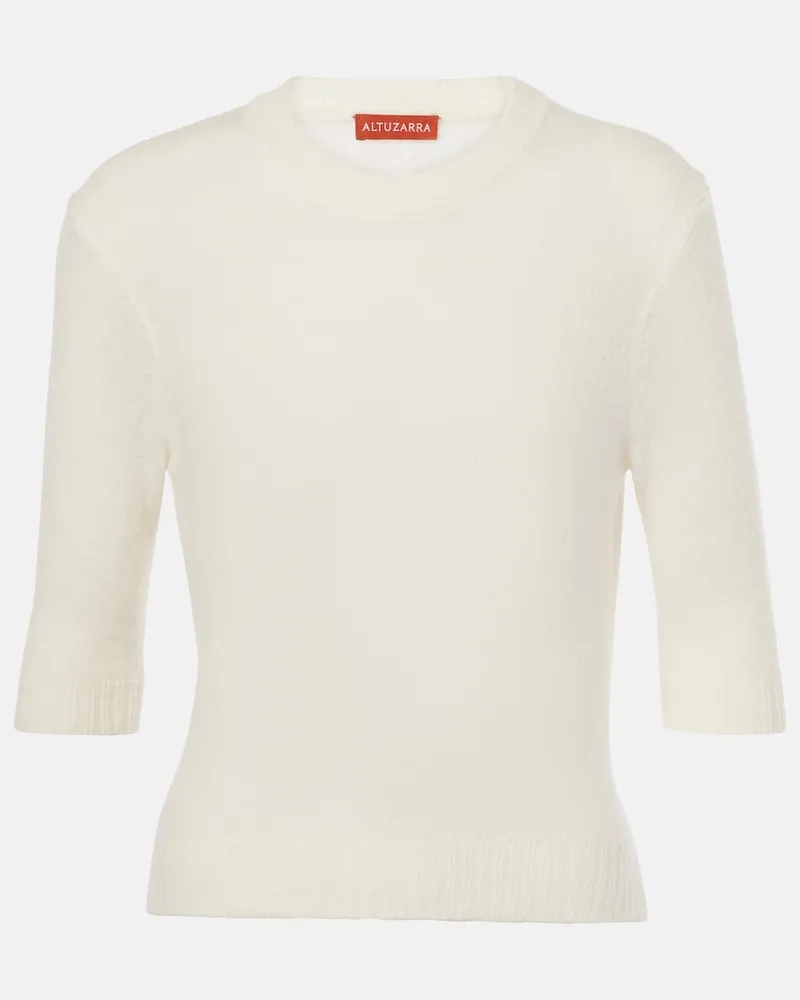 Altuzarra Top Ty aus einem Wollgemisch Weiß