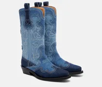 Westernstiefel aus Denim