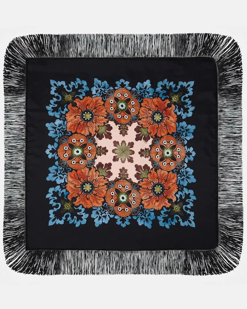 La DoubleJ Bedrucktes Tuch aus Seiden-Twill Multicolor