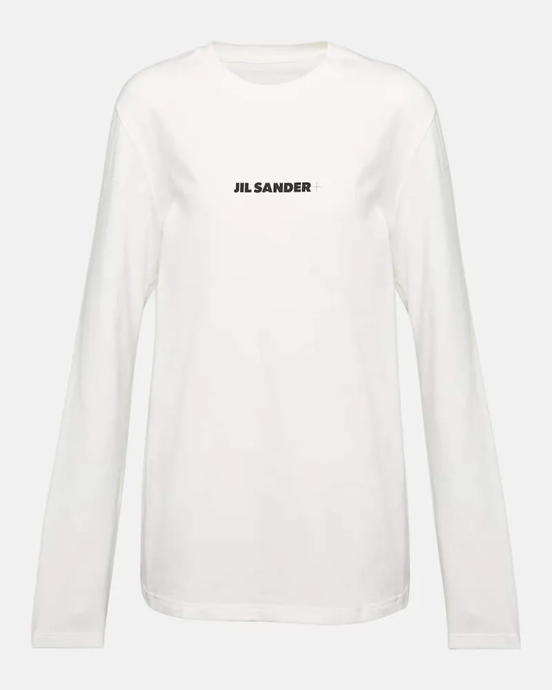 Jil Sander Sweatshirt aus Baumwolle Weiß