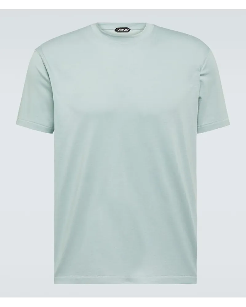 Tom Ford T-Shirt aus Jersey Blau