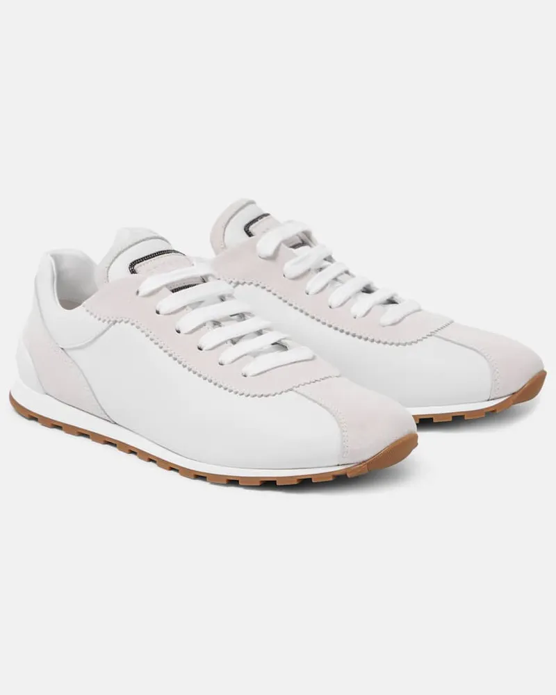 Brunello Cucinelli Sneakers aus Leder Weiß