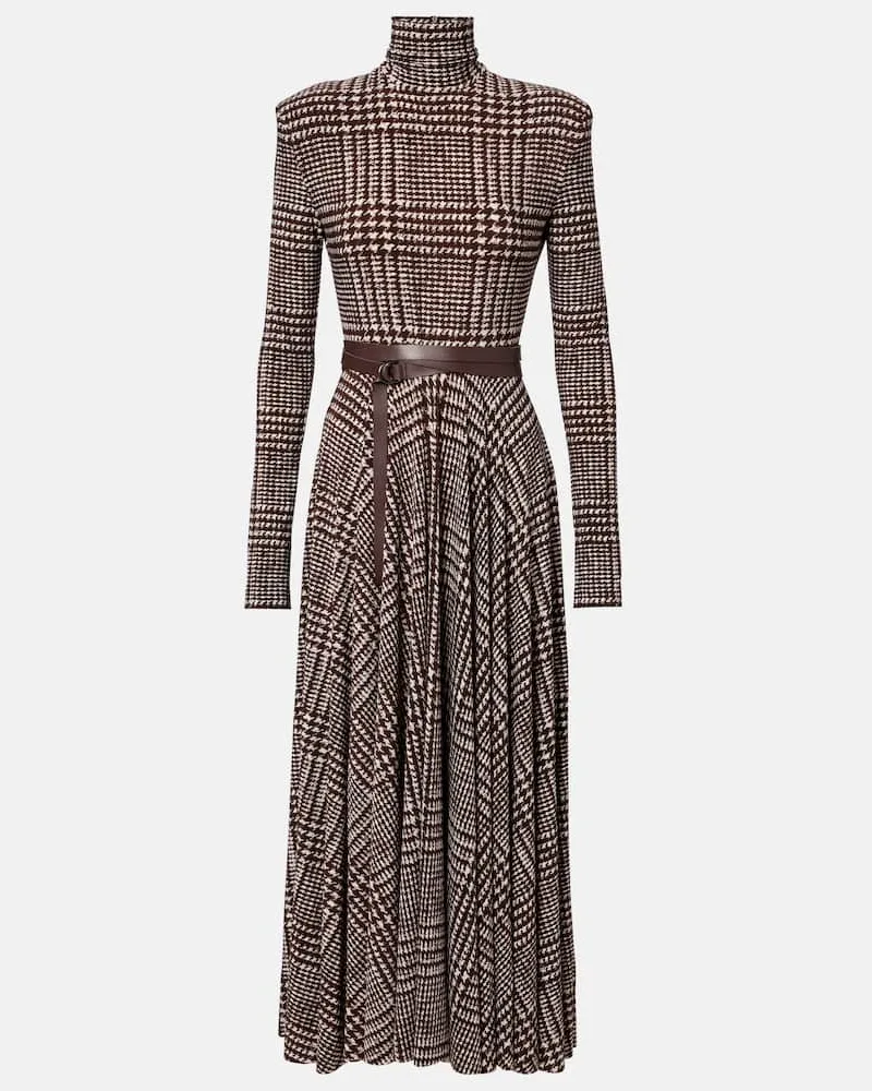 Norma Kamali Midikleid Braun