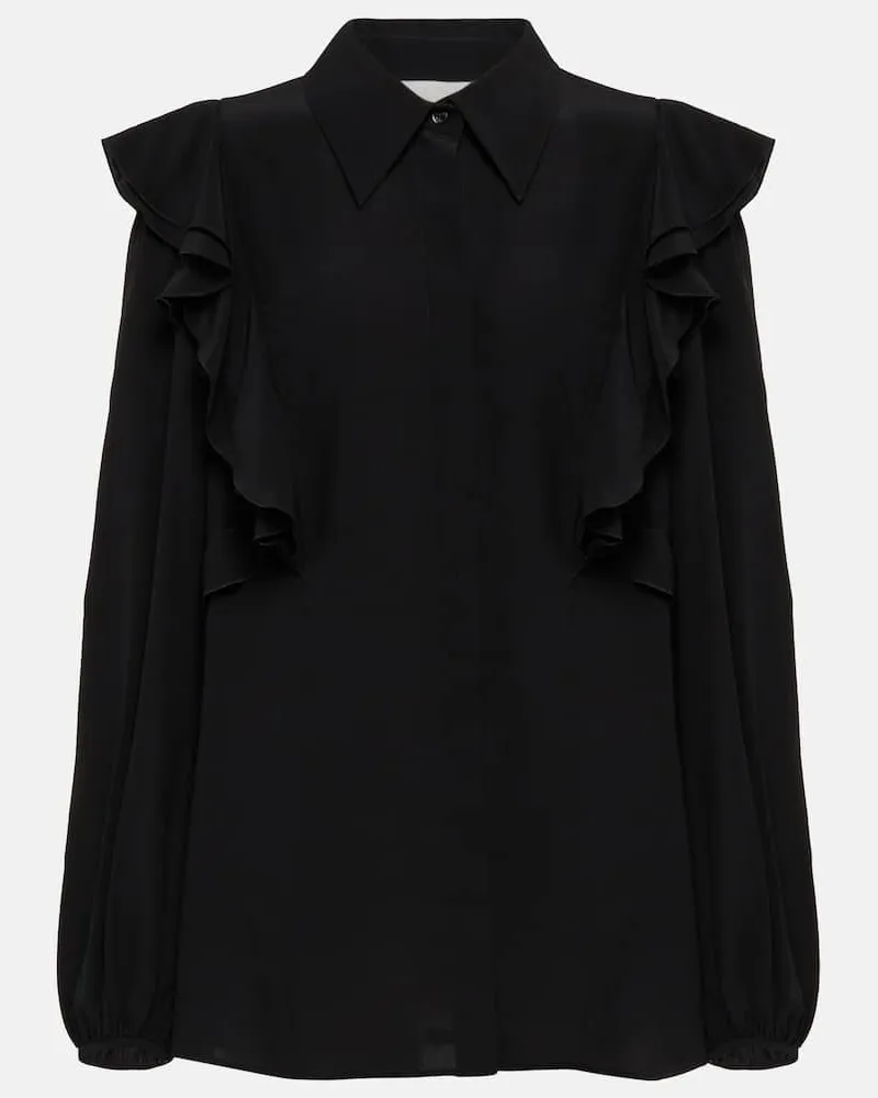 Chloé Chloé Top aus Seide Schwarz