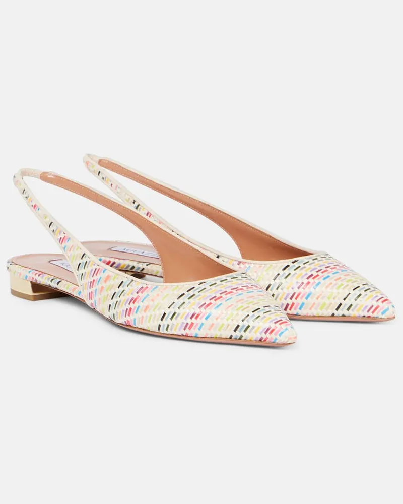 Aquazzura Slingback-Ballerinas Purist Sling Weiß
