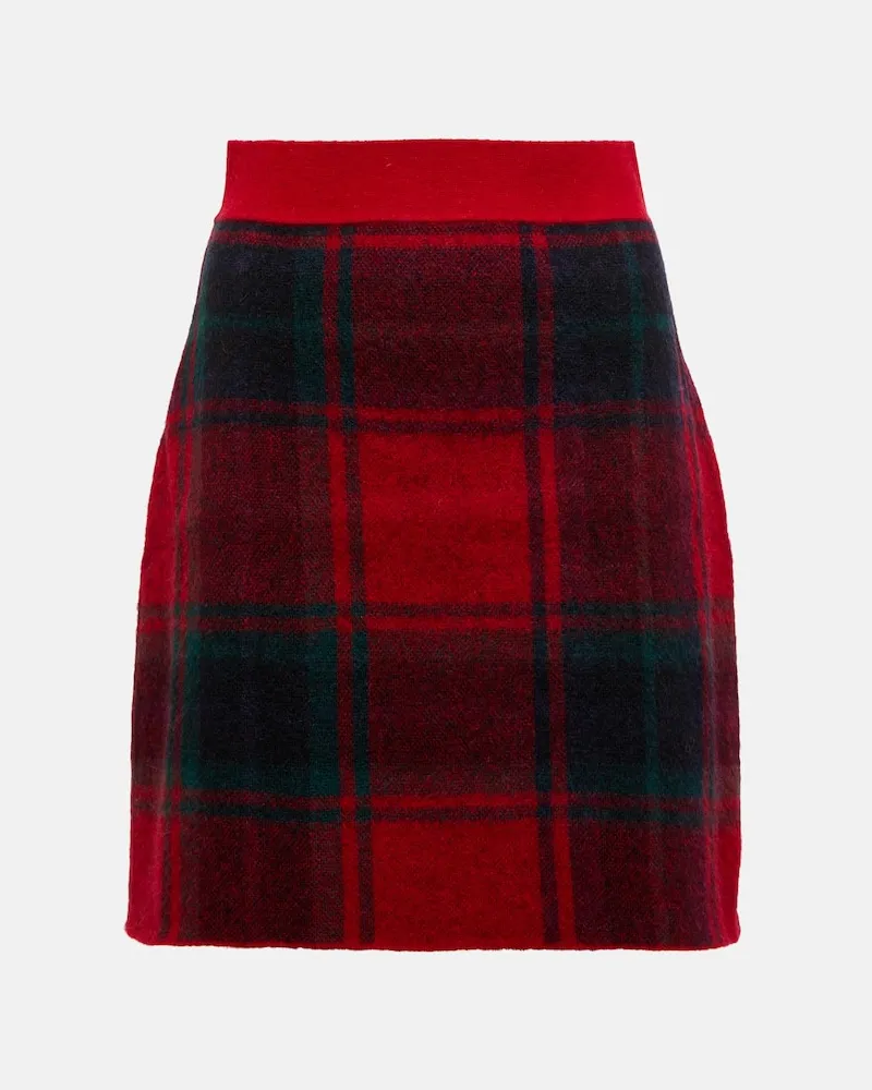 Ralph Lauren Minirock aus einem Alpakawollgemisch Multicolor