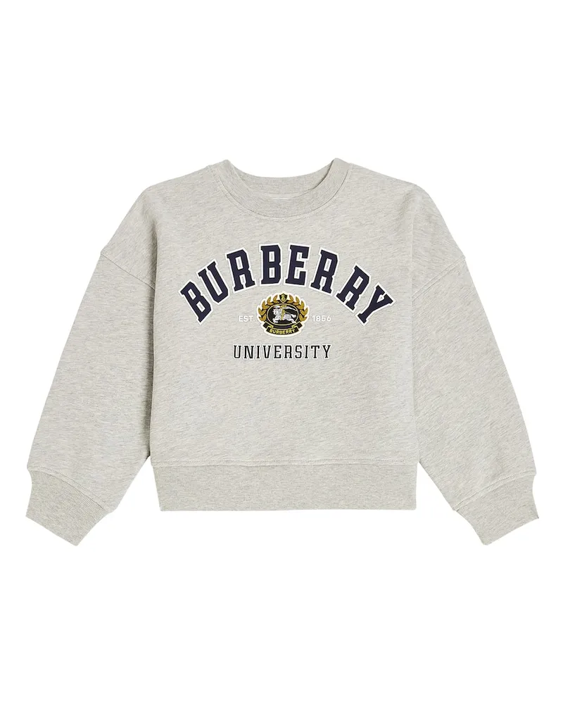Burberry Sweatshirt aus Baumwolle Grau