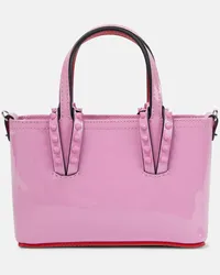 Christian Louboutin Tote Cabata Nano aus Lackleder Pink