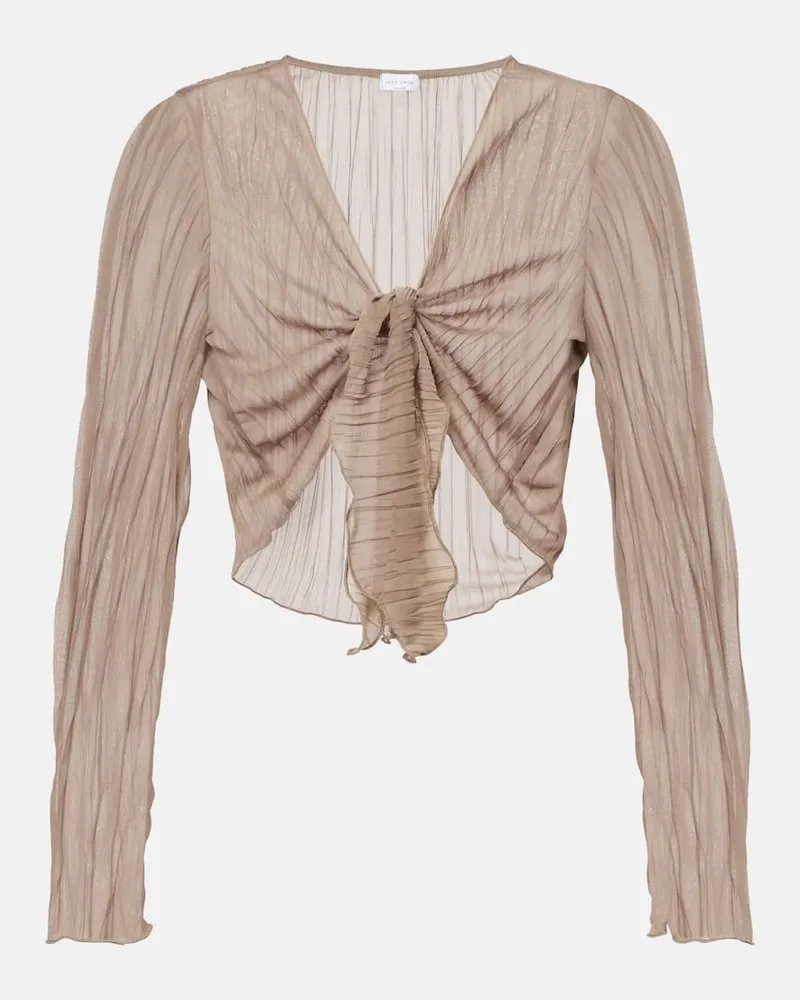 JADE SWIM Cropped-Top Dania Grün