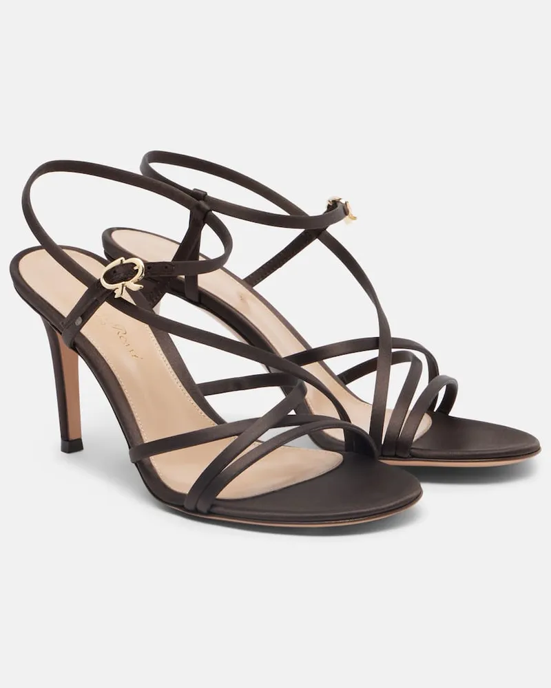 Gianvito Rossi Sandalen aus Satin Braun