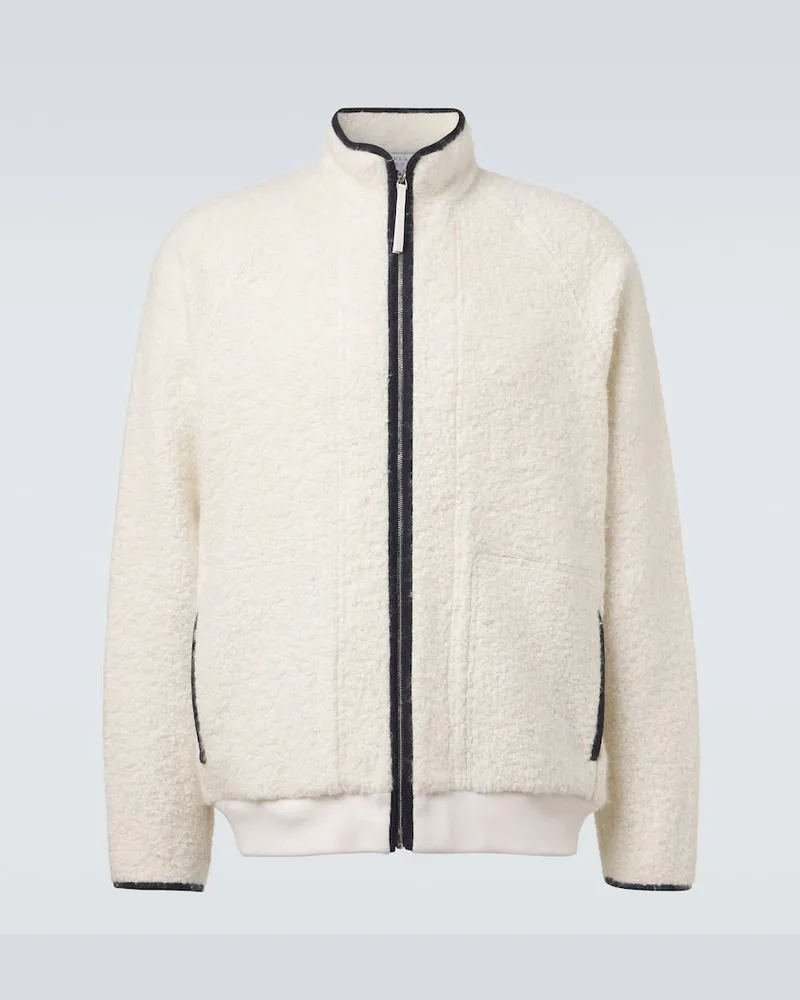 Gabriela Hearst Jacke August aus Bouclé Weiß