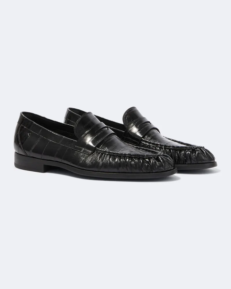 Magnanni Loafers aus Leder Schwarz