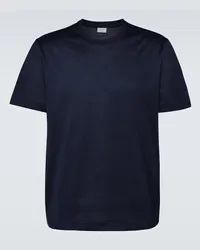 Brioni T-Shirt aus Baumwoll-Jersey Blau