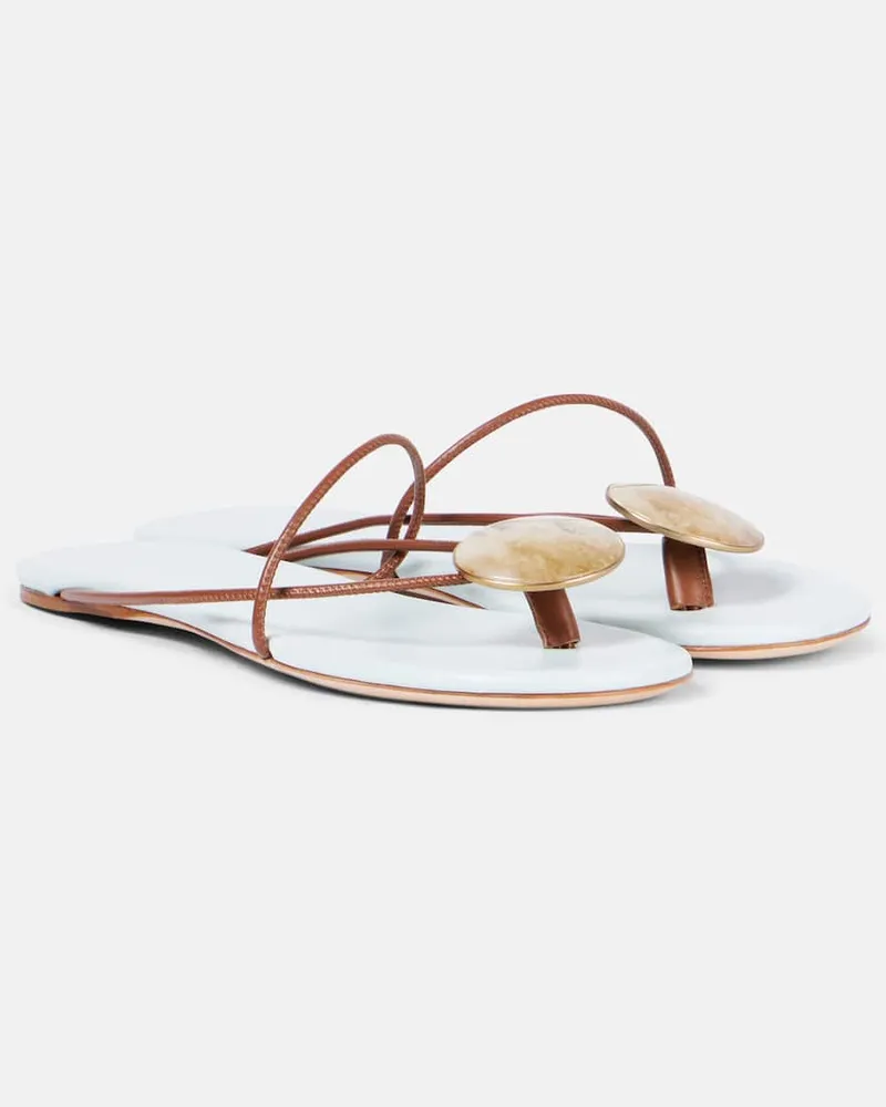 Christopher Esber Verzierte Sandalen Doma aus Leder Blau