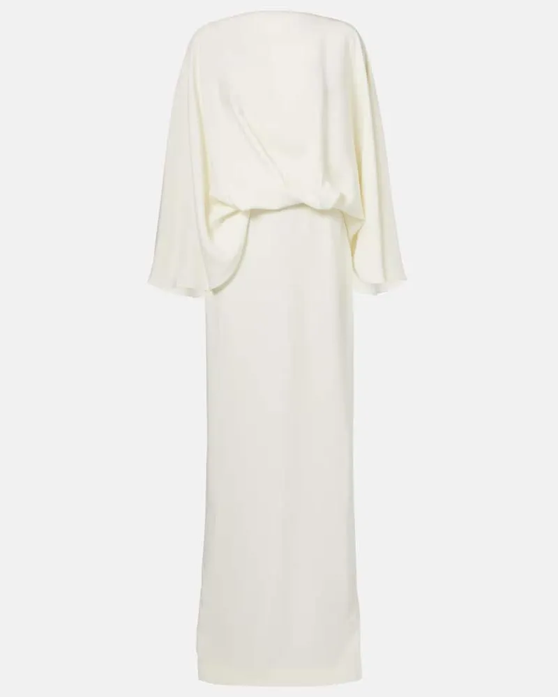 Taller Marmo Robe Maddalena aus Cady Weiß
