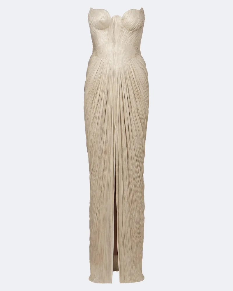 Maria Lucia Hohan Robe Jasleen aus Seide Gold
