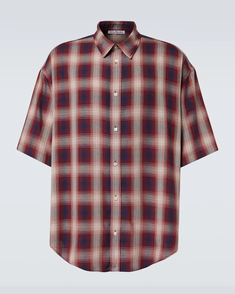 Acne Studios Oversize-Hemd Rot