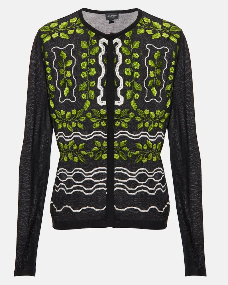 Giambattista Valli Cardigan aus Kaschmir und Seide Multicolor