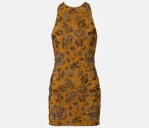 Minikleid aus Brokat