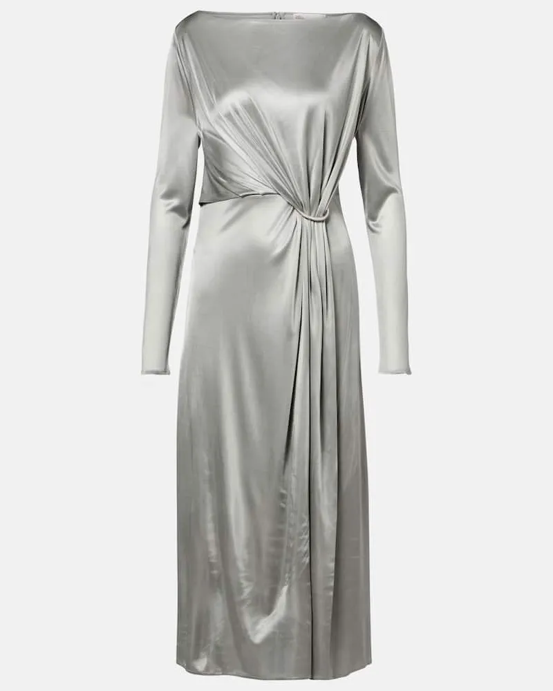 Tory Burch Midikleid aus Jersey Grau