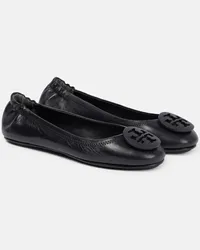 Tory Burch Ballerinas Minnie aus Leder Schwarz