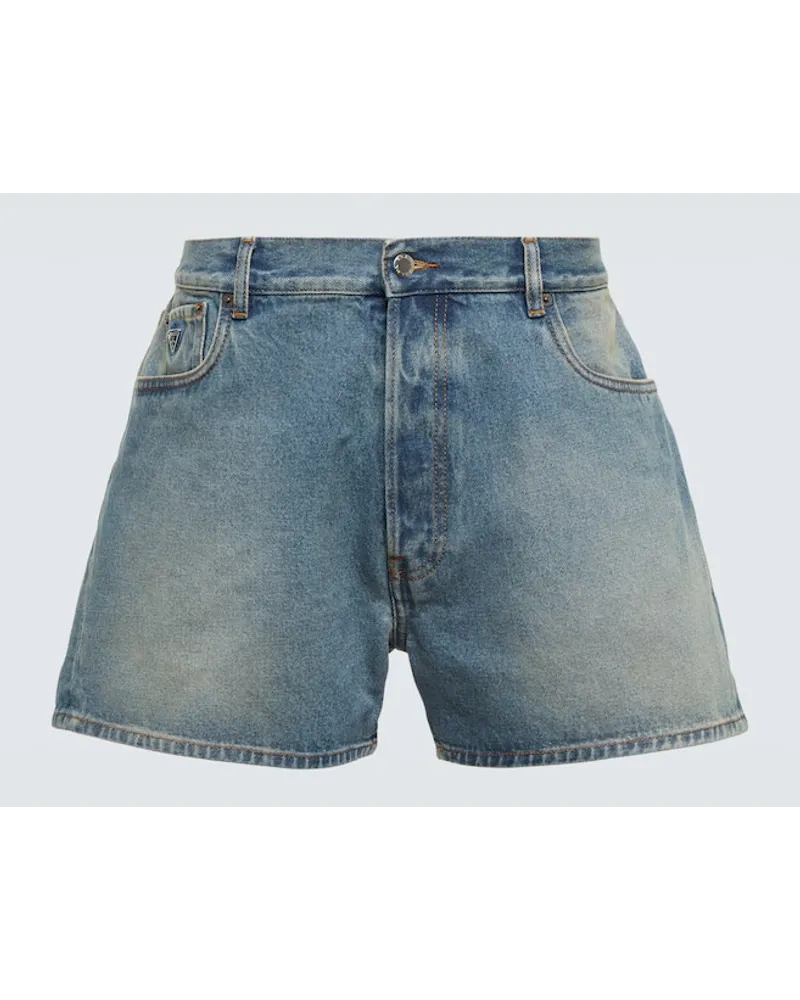 Prada Jeansshorts Blau