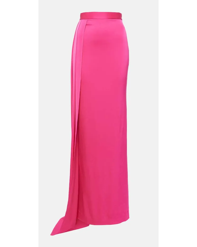 Alex Perry Maxirock aus Satin Pink