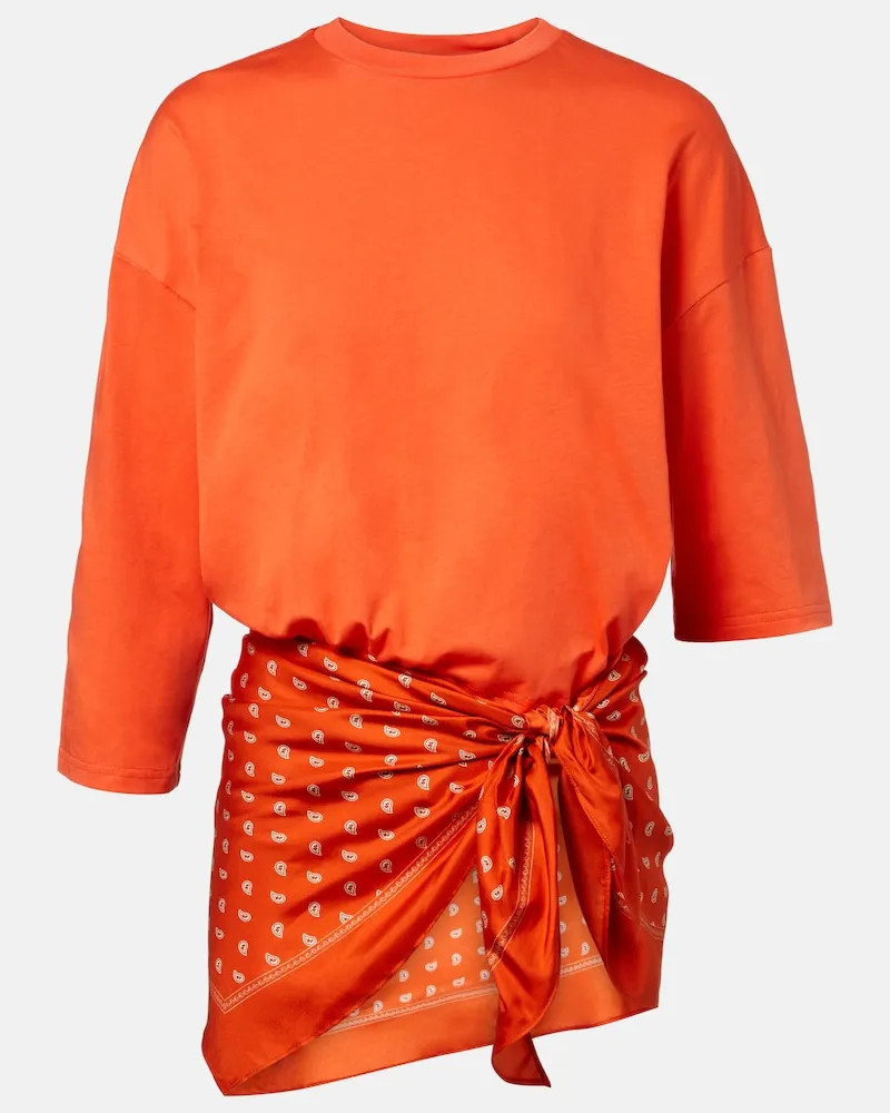 Christopher Esber Pareo Bandana aus Baumwolle Orange