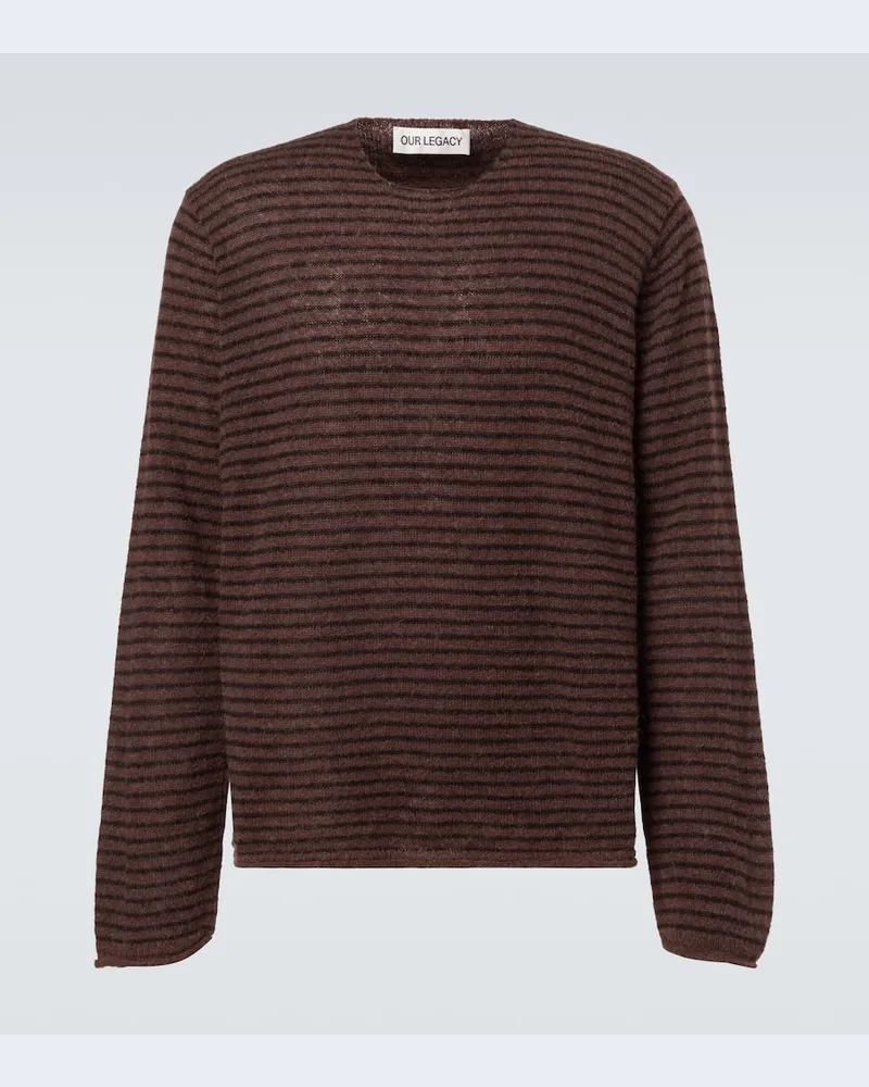 Our Legacy Pullover Rigid Popover aus einem Alpakawollgemisch Multicolor