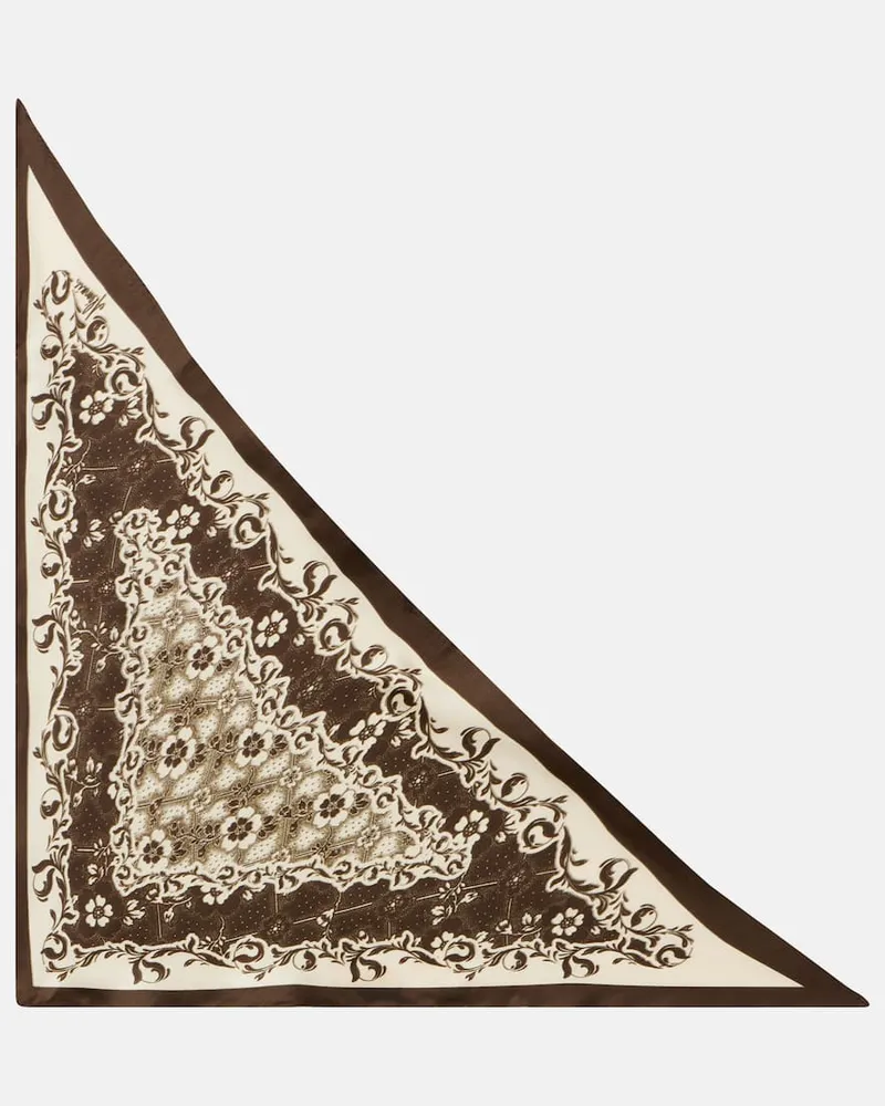 ALEMAIS Alémais Tuch Violet aus Seide Braun