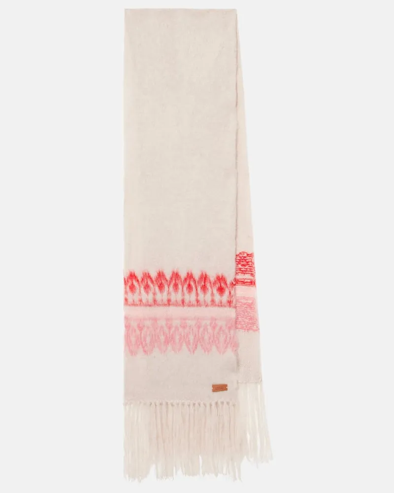 Isabel Marant Schal Dayna aus einem Wollgemisch Weiã
