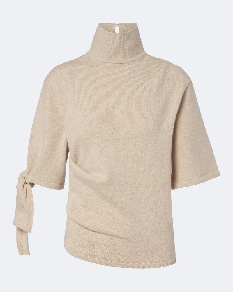 Jacquemus Rollkragenpullover Fiocco Beige