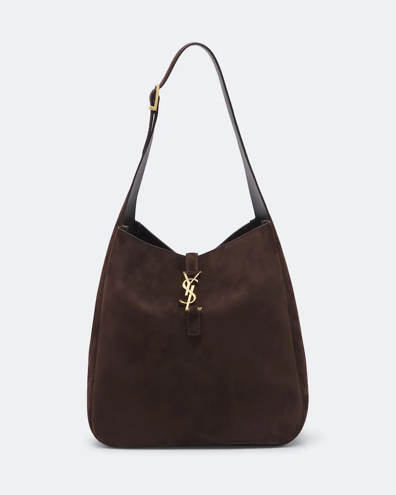 Saint Laurent Schultertasche Le 5 à 7 Supple Large Braun