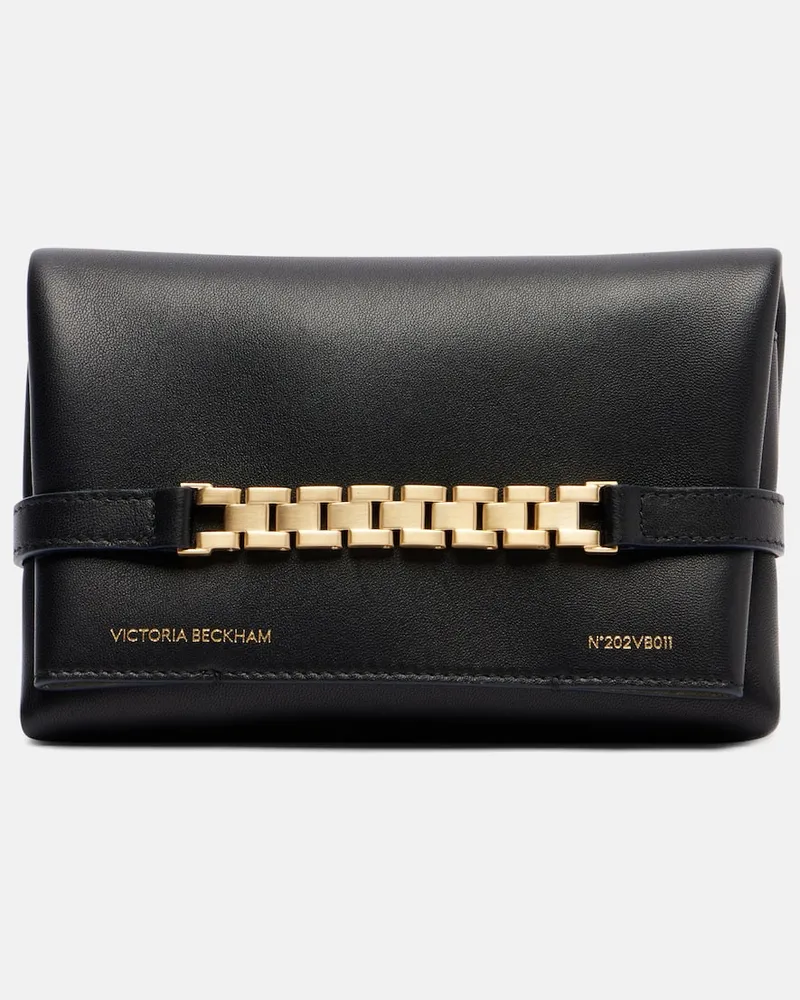 Victoria Beckham Schultertasche Chain Mini aus Leder Schwarz