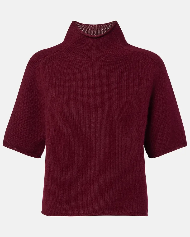 Lisa Yang Pullover Fride aus Kaschmir Burgunderrot