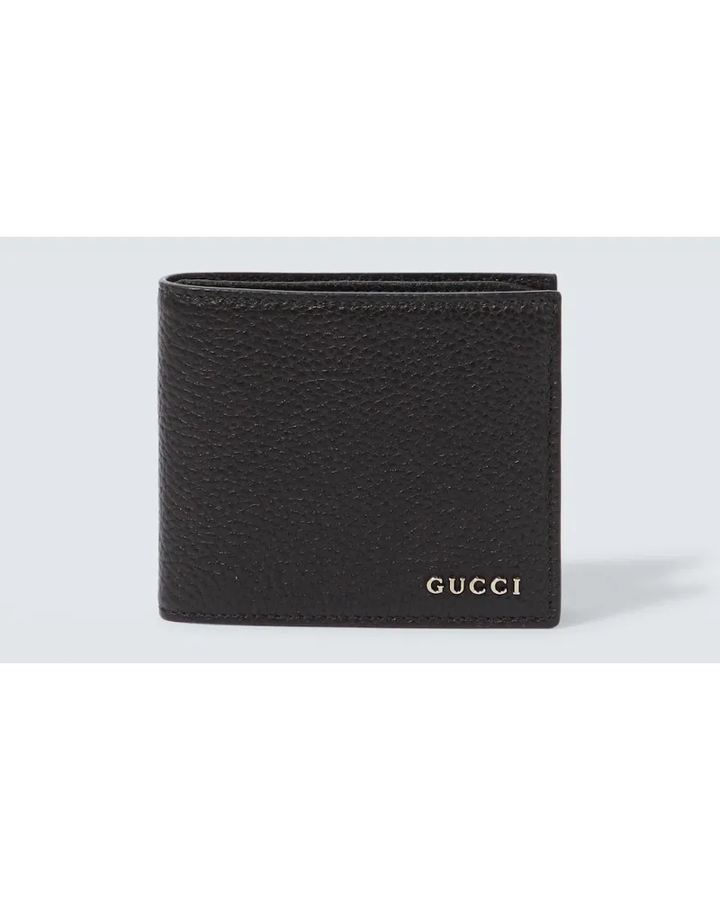 Gucci Portemonnaie aus Leder Schwarz