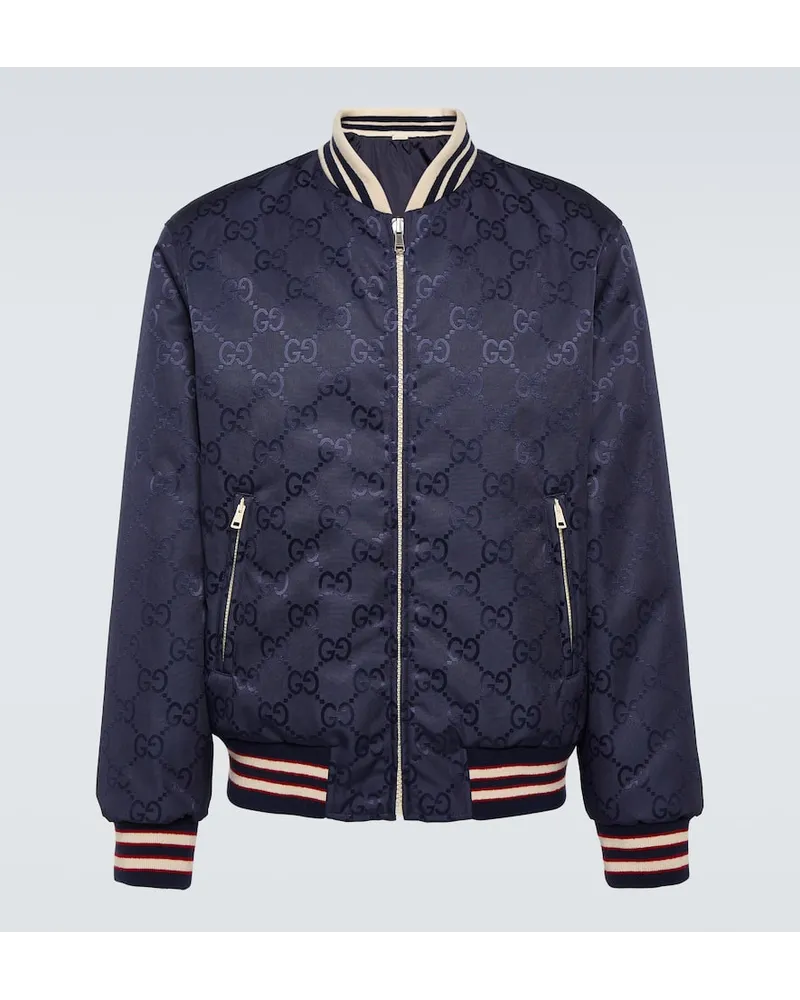 Gucci Wendbare Jacke GG Blau