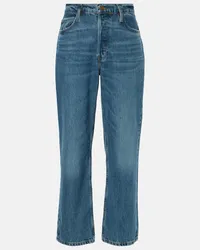 Frame Denim Straight Jeans The Slouchy Blau