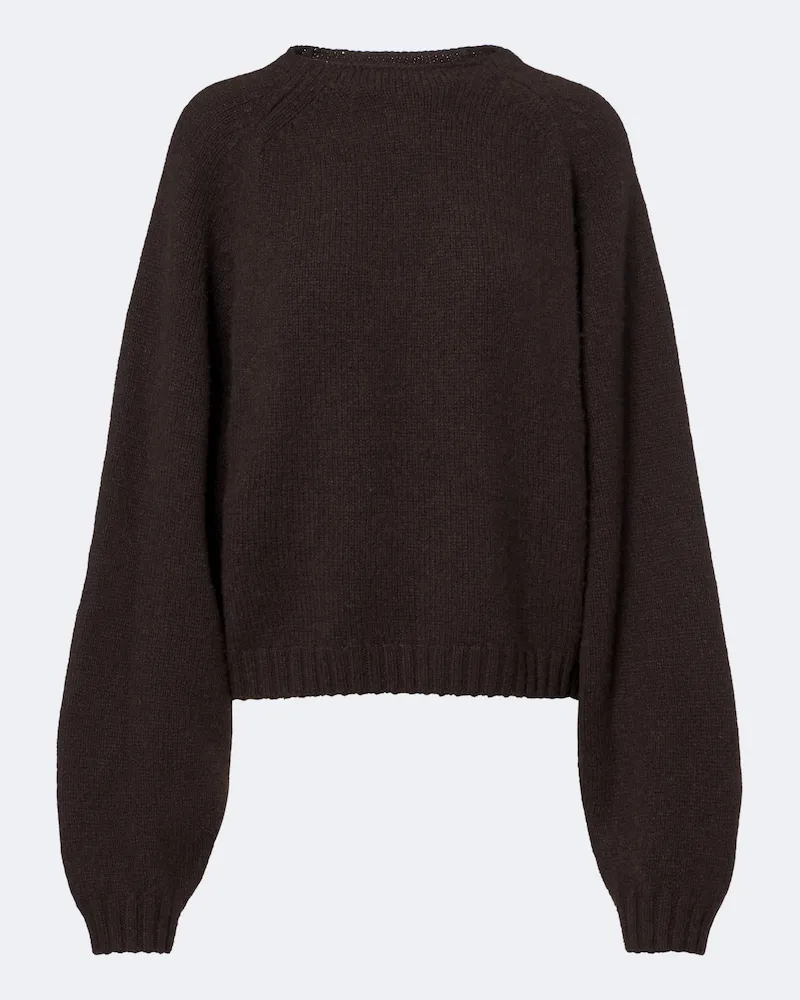 KHAITE Pullover Simone aus Kaschmir Braun