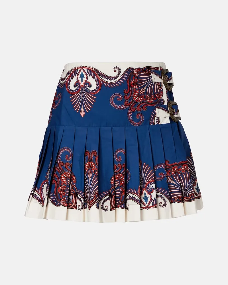 FARM Rio Minirock Arabesque Scarf aus Baumwolle Multicolor