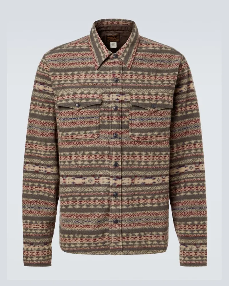 RRL Hemdjacke Hector aus einem Wollgemisch Multicolor