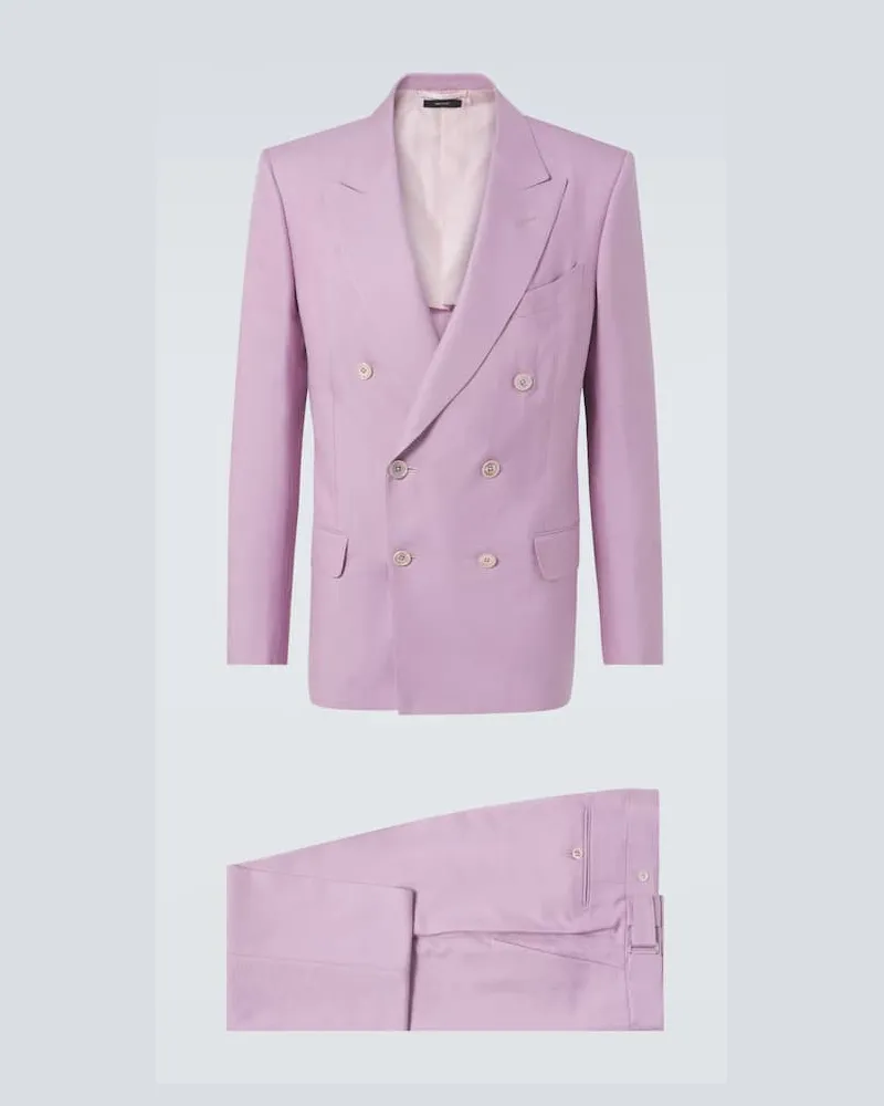Tom Ford Anzug Atticus aus Seide Lila