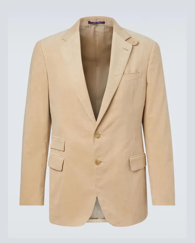 Ralph Lauren Blazer aus Baumwollcord Beige